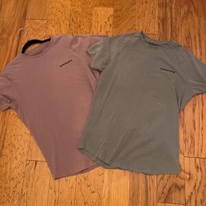 Alphalete Men's Mauve and Gray Short Sleeve Tees